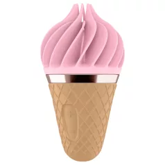   Satisfyer Sweet Treat - uzlādējams, rotējošs klitora vibrators (rozā-brūns)