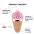Satisfyer Sweet Treat - uzlādējams rotējošs klitora vibrators rozā-brūns