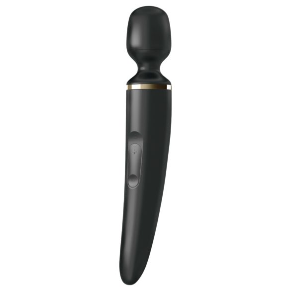 Satisfyer Wand-er Woman - masāžas vibrators ūdensizturīgs melns