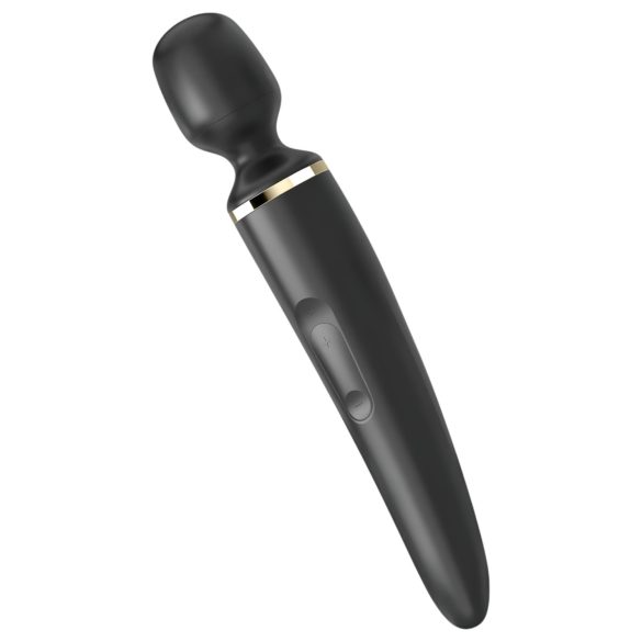Satisfyer Wand-er Woman - masāžas vibrators ūdensizturīgs melns