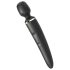 Satisfyer Wand-er Woman - ūdensnecaurlaidīgs masāžas vibrators (melns)