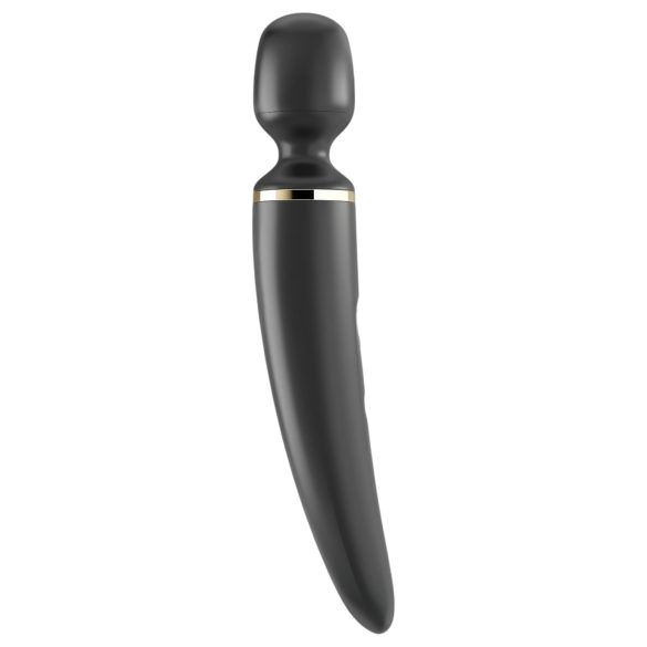 Satisfyer Wand-er Woman - masāžas vibrators ūdensizturīgs melns