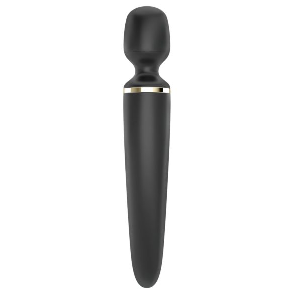 Satisfyer Wand-er Woman - masāžas vibrators ūdensizturīgs melns