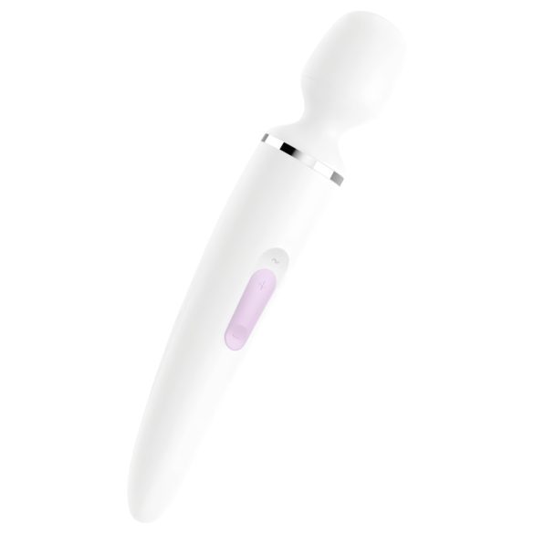Satisfyer Wand-er Woman - ūdensizturīgs masāžas vibrators (balts)