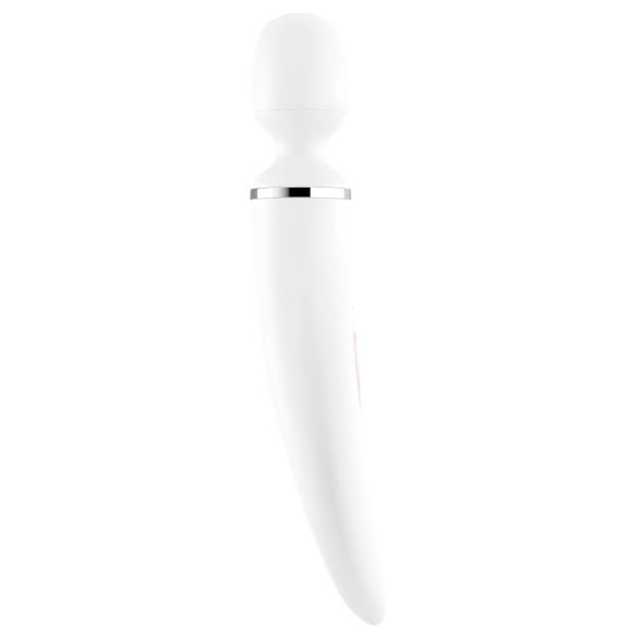 Satisfyer Wand-er Woman - ūdensizturīgs masāžas vibrators (balts)