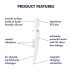 Satisfyer Wand-er Woman - ūdensizturīgs masāžas vibrators (balts)