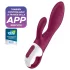 Satisfyer Heated Affair - vibrators ar klitorālo rokturi, sildošs, sarkans