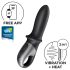 Satisfyer Karstās Kaislības - gudrs sildošs anālais vibrators (melns)