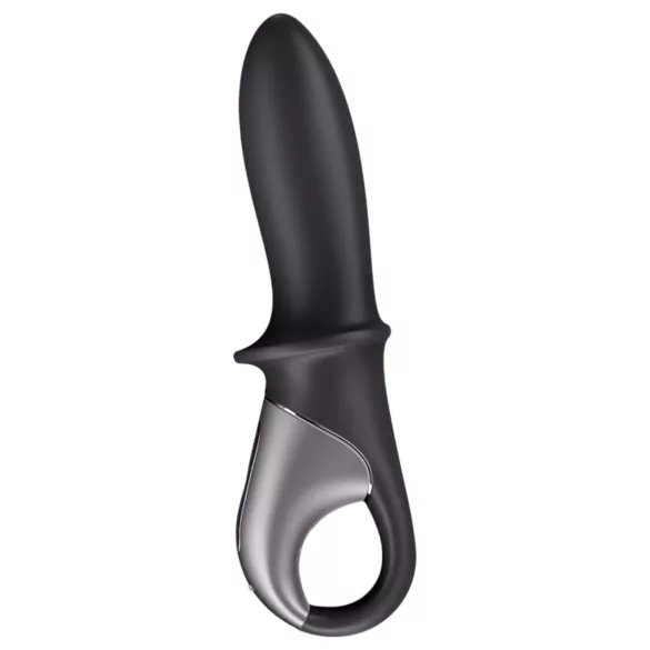 Satisfyer Hot Passion - anālais vibrators ar sildīšanu, melns