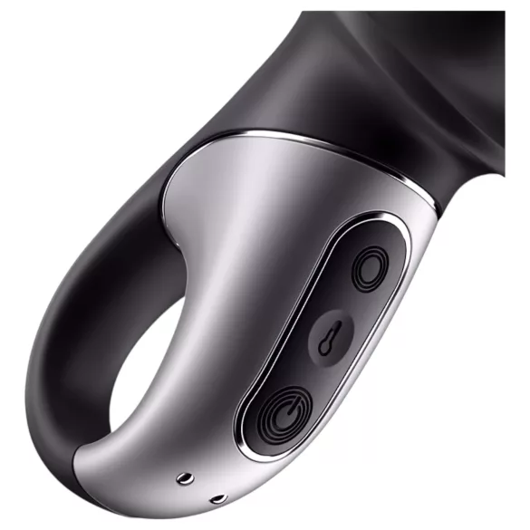 Satisfyer Hot Passion - anālais vibrators ar sildīšanu, melns