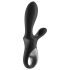 Satisfyer Heat Climax+ – gudrs, sildošs anālais vibrators (melns)