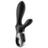 Satisfyer Heat Climax+ – gudrs, sildošs anālais vibrators (melns)