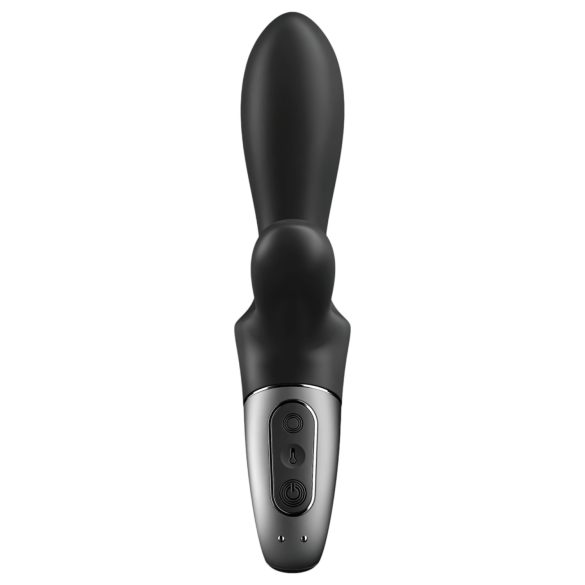 Satisfyer Heat Climax+ - gudrais, iesildošs anālais vibrators (melns)