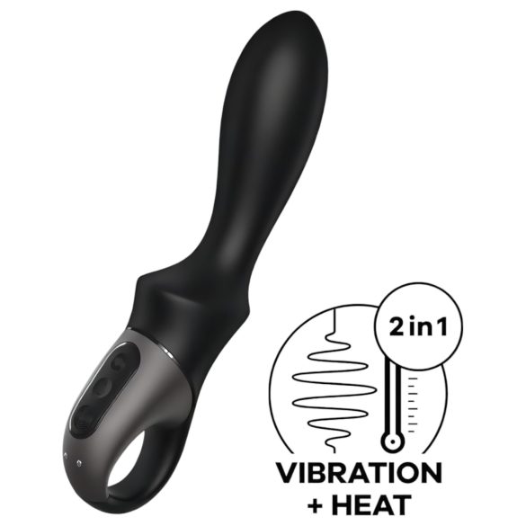 Gudrais sildošais anālais vibrators Satisfyer (melns)