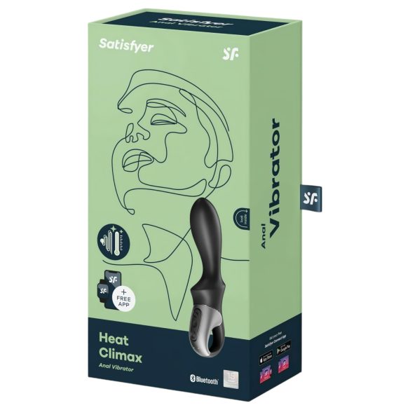 Gudrais sildošais anālais vibrators Satisfyer (melns)