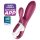 Satisfyer Hot Bunny - inteliģents sildošs klitora vibrators (sarkans)
