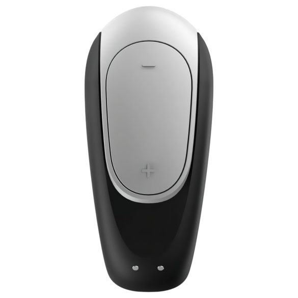 Satisfyer Double Fun - pāru vibrators, ūdensizturīgs, viedais, melns