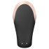 Satisfyer Double Love - gudrs, tālvadības pāra vibrators (melns)