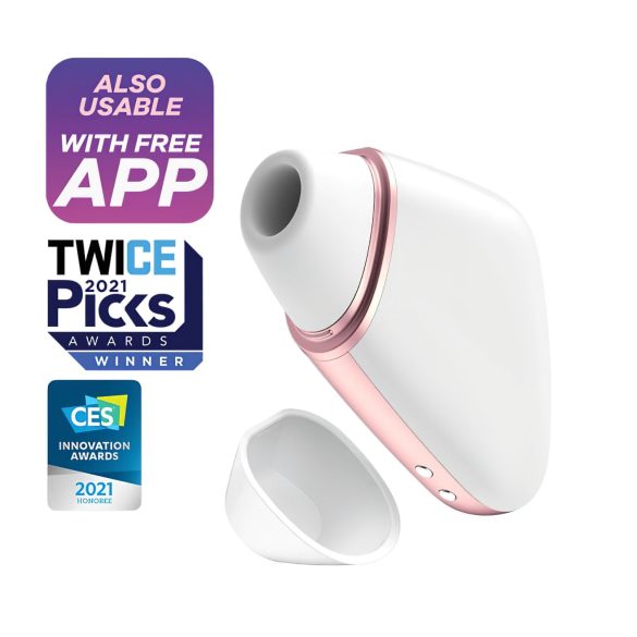 Satisfyer Mīlas Trīsstūris - gudrā gaisa viļņu klitora stimulators (balts)