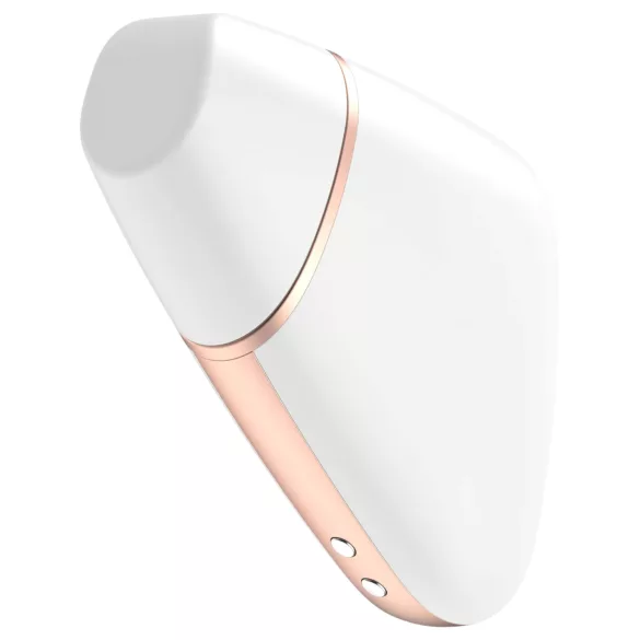 Satisfyer Love Triangle - lietotnes vadāms gaisa viļņu klitora stimulators (balts)