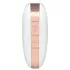 Satisfyer Love Triangle - lietotnes vadāms gaisa viļņu klitora stimulators (balts)