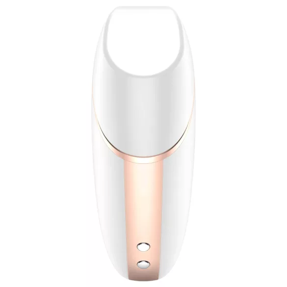 Satisfyer Love Triangle - lietotnes vadāms gaisa viļņu klitora stimulators (balts)
