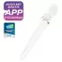 Satisfyer Double Wand-er - lietotnes vadāms masāžas vibrators (balts)