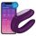 Satisfyer Double Joy – gudrs, ūdensizturīgs pāra vibrators (violets)