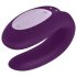 Satisfyer Double Joy – gudrs, ūdensizturīgs pāra vibrators (violets)