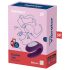 Satisfyer Double Joy – gudrs, ūdensizturīgs pāra vibrators (violets)