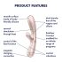Satisfyer Hot Lover - gudrais vibrators (sudrabs)