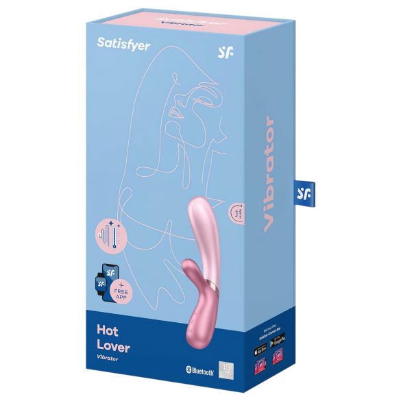 Satisfyer Hot Lover - vibrators ar sildīšanas funkciju rozā