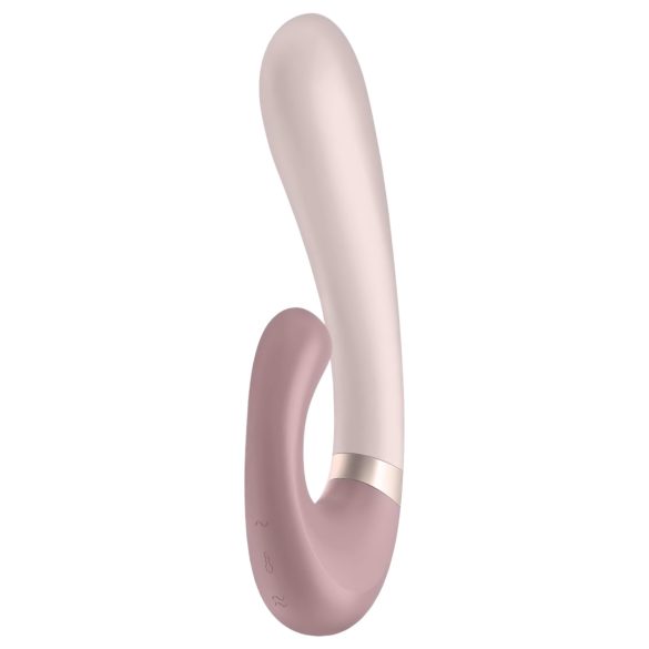 Satisfyer Heat Wave – gudrais, sildošais vibrators ar rokturi (bēšs)