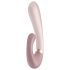 Satisfyer Heat Wave – gudrais, sildošais vibrators ar rokturi (bēšs)
