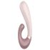 Satisfyer Heat Wave – gudrais, sildošais vibrators ar rokturi (bēšs)