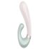 Satisfyer Heat Wave - viedais, uzsilstošais vibrators ar roku (piparmētra)