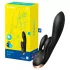 Satisfyer Double Flex - lietotnes vadāms vibrators ar klitori stimulējošu rociņu (melns)