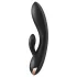 Satisfyer Double Flex - lietotnes vadāms vibrators ar klitori stimulējošu rociņu (melns)