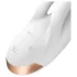 Satisfyer Double Flex - lietotnē vadāms vibrators ar klitora kājiņu (balts)