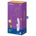 Satisfyer Double Flex - lietotnē vadāms vibrators ar klitora kājiņu (balts)