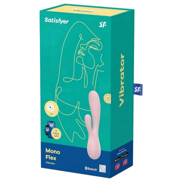 Satisfyer Mono Flex - gudrs ūdensdrošs vibrators (rozā)