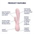 Satisfyer Mono Flex - gudrs ūdensizturīgs vibrators (rozā)