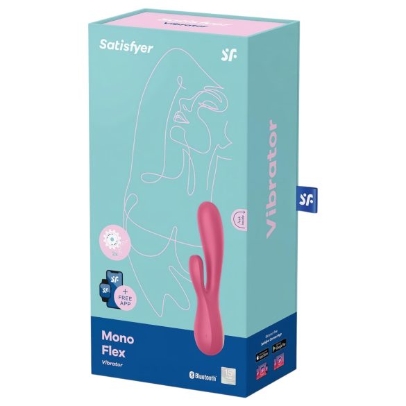 Satisfyer Mono Flex - vibrators ūdensizturīgs sarkans