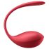 Satisfyer Shiny Petal - Vibrējošā ola ar pulti (sarkana)