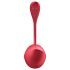 Satisfyer Shiny Petal - Vibrējošā ola ar pulti (sarkana)