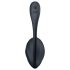 Satisfyer Ribbed Petal - tālvadības vibrācijas ola (melna)