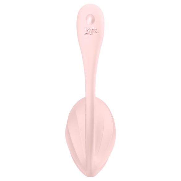 Satisfyer vibrējoša ola ar tālvadību, rozā, Ribbed Petal