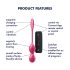 Satisfyer Love Birds 2 - viedās, vibrējošās geišas bumbiņas (rozā)