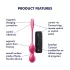 Satisfyer Love Birds 2 - lietotnes vadāmas vibrējošās geišas bumbiņas (rozā)