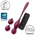 Satisfyer Love Birds Vary - lietotnes vadāmas vibrējošās geišas bumbiņas (sarkanas)